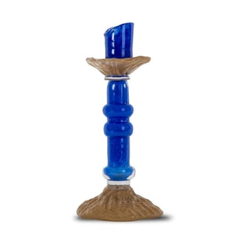 Lara candle holder M 26 cm - Blue - Byon