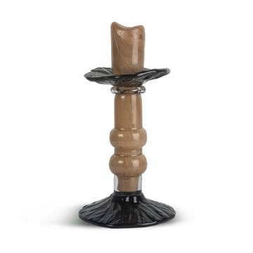 Lara candle holder S 22 cm - Beige-black - Byon