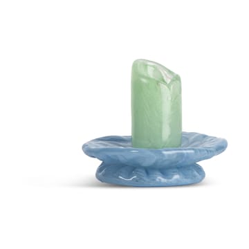 Lara candle holder XS 9 cm - Mint green-light blue - Byon