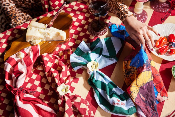 Love tablecloth 150x280 cm, Red sand Byon