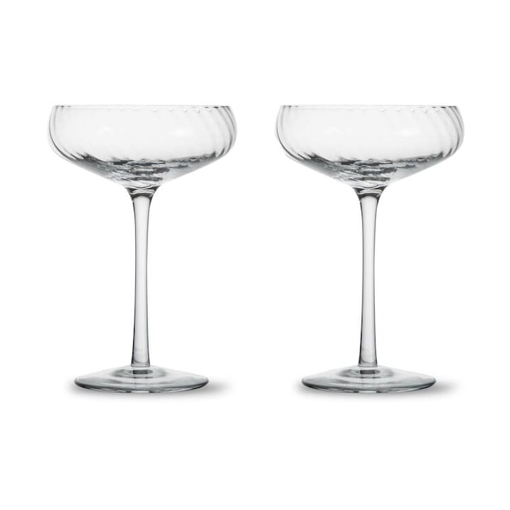 Opacity champagne coupe 30 cl 2-pack - Clear - Byon