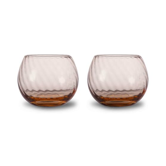 Opacity water glass 22 cl 2-pack - Peach - Byon