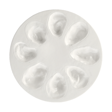 Oyster plate Ø27 cm - White - Byon