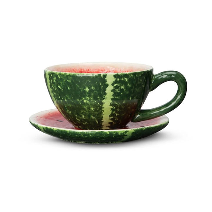 Watermelon cup with saucer, 25 cl Byon