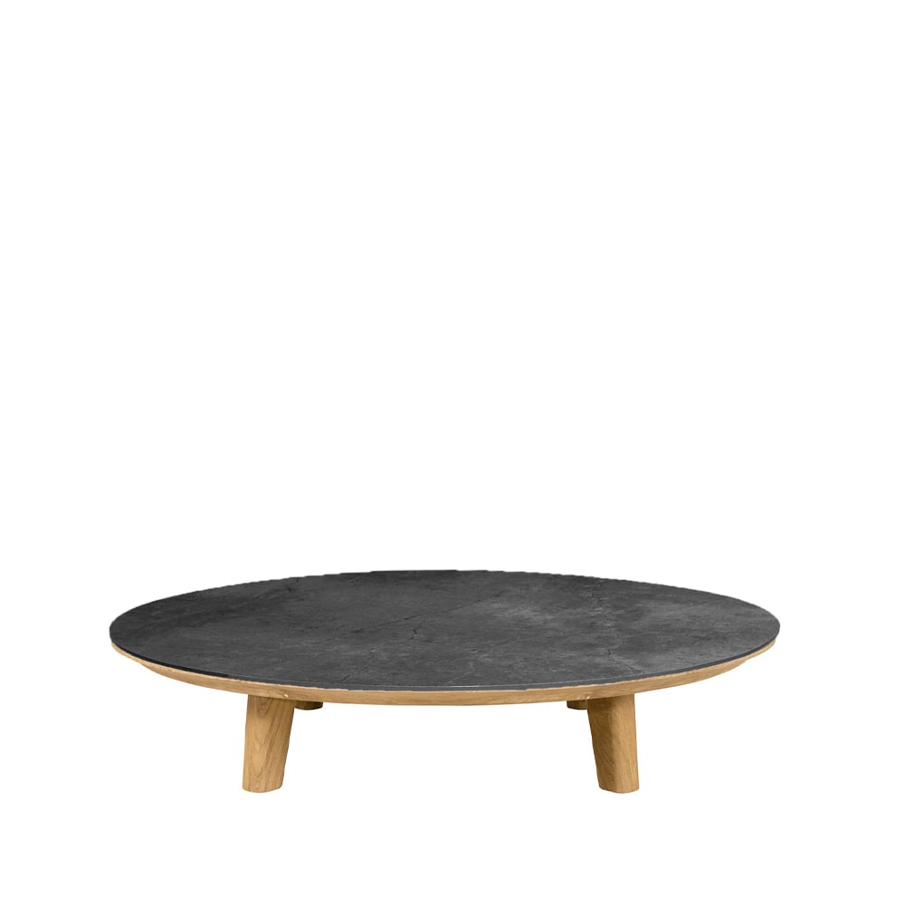 Cane-line Aspect coffee table Fossil black-teak, ceramic