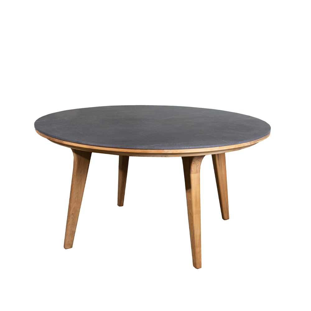 Cane-line Aspect dining table round Fossil black-teak