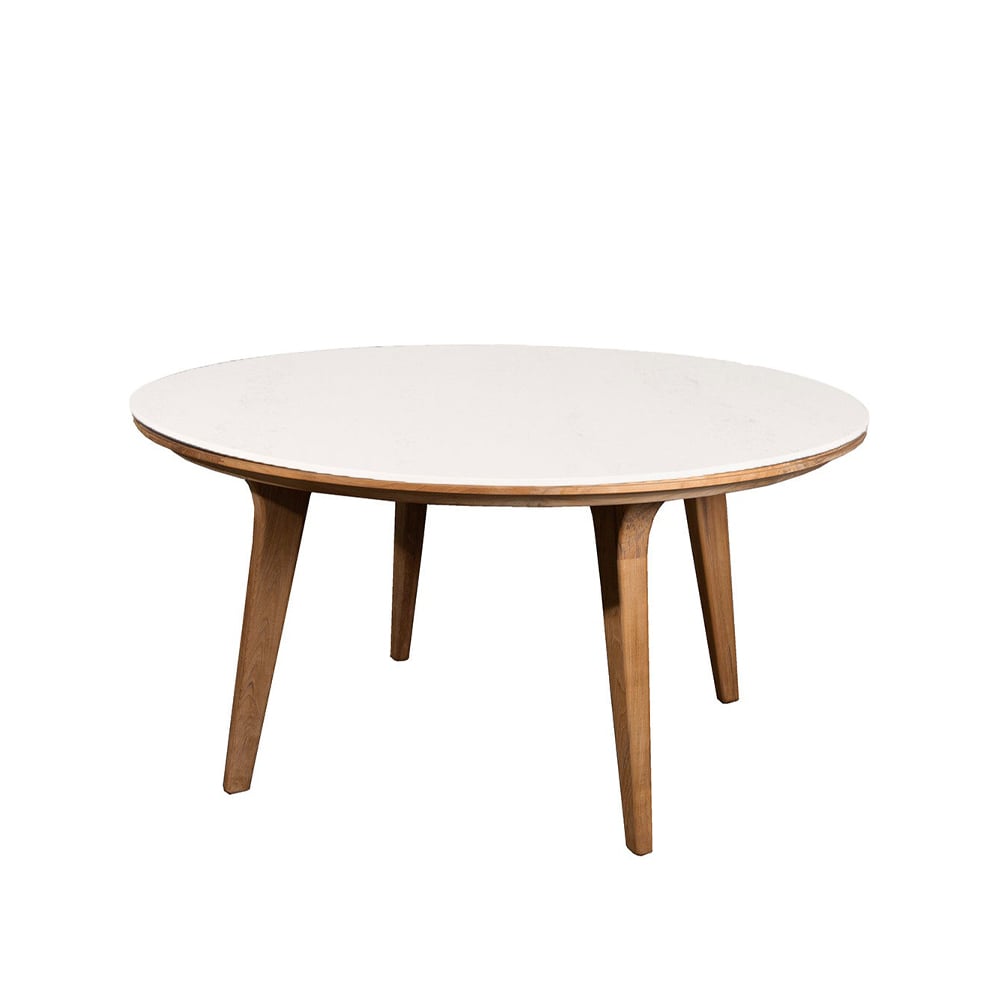 Cane-line Aspect dining table round Travertine