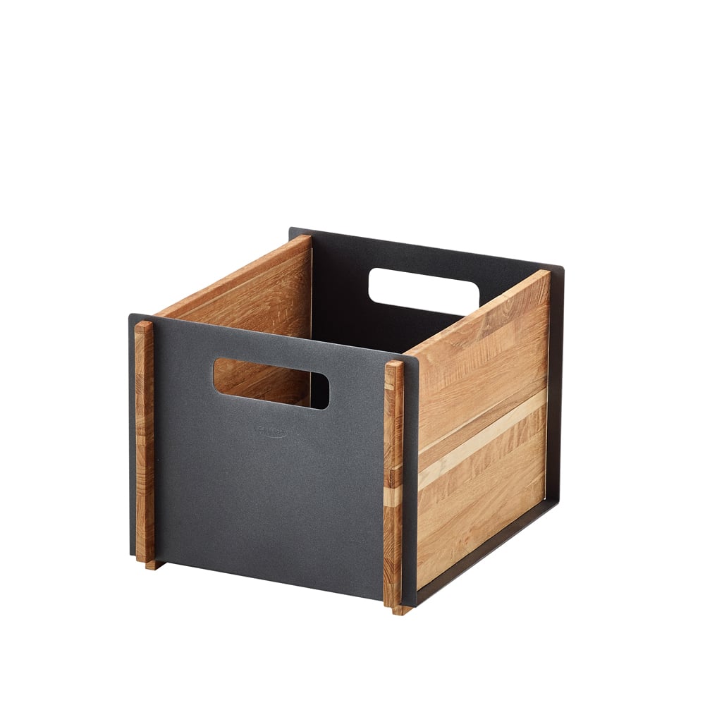 Cane-line Box storage Lava grey, teak