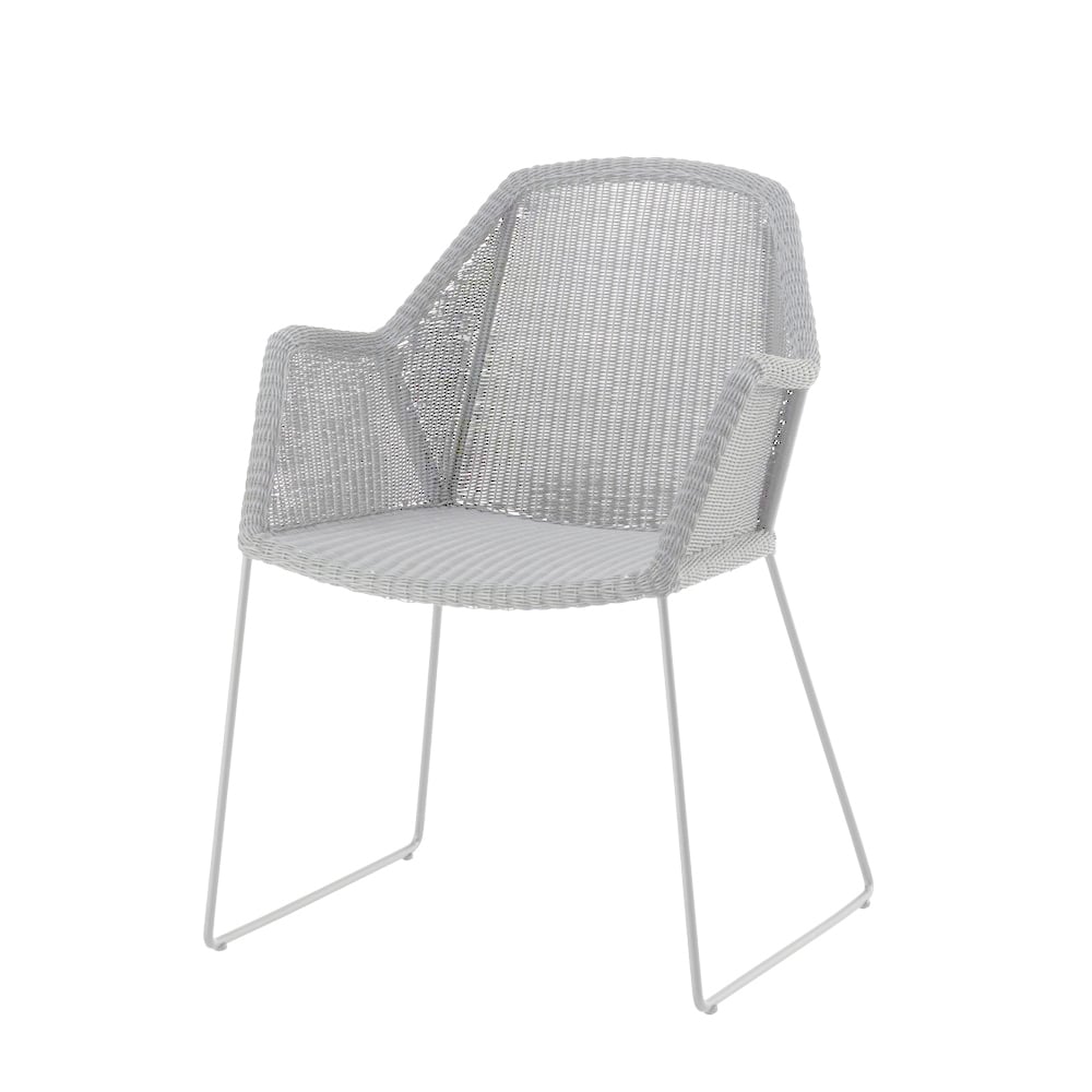 Cane-line Breeze armchair weave White grey