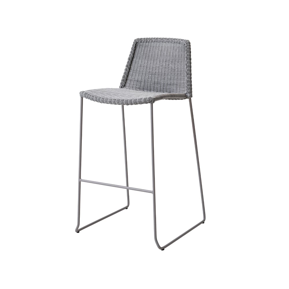 Cane-line Breeze barstool Light grey