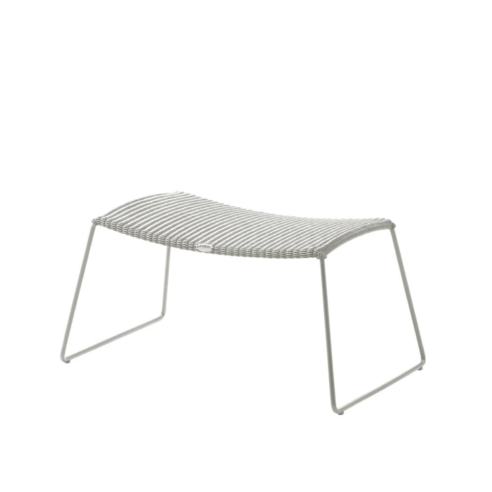 Cane-line Breeze footstool White grey