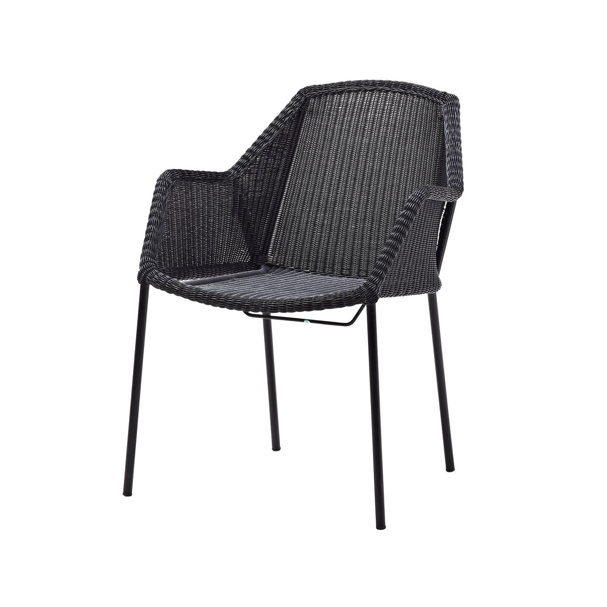 Cane-line Breeze stackable armchair weave Black