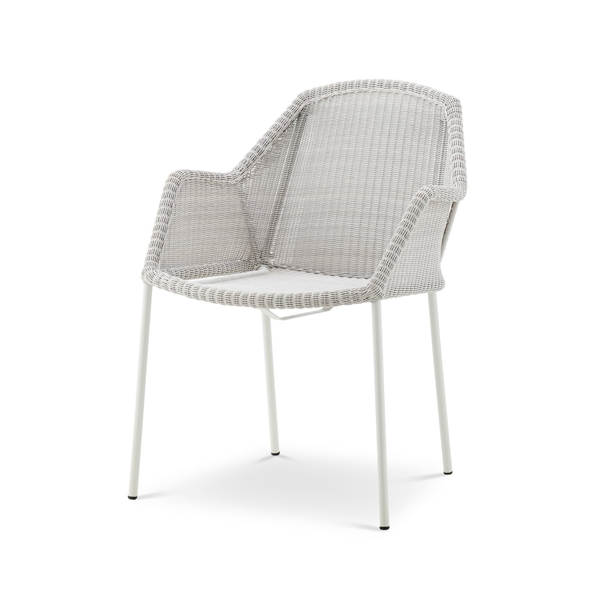 Cane-line Breeze stackable armchair weave White grey