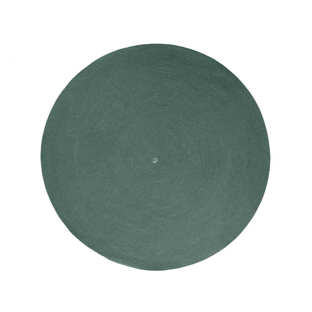 Cane-line Circle rug round Dark green, Ø140cm