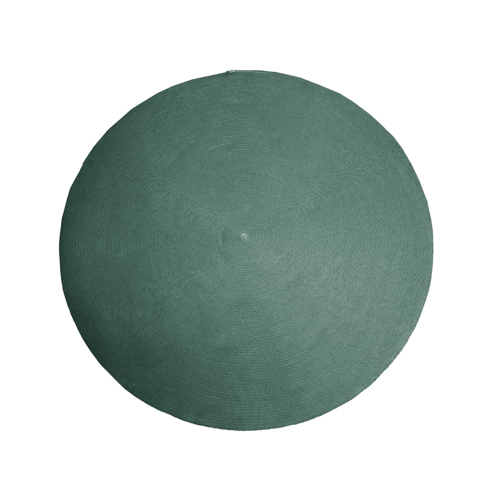 Cane-line Circle rug round Dark green, Ø200cm