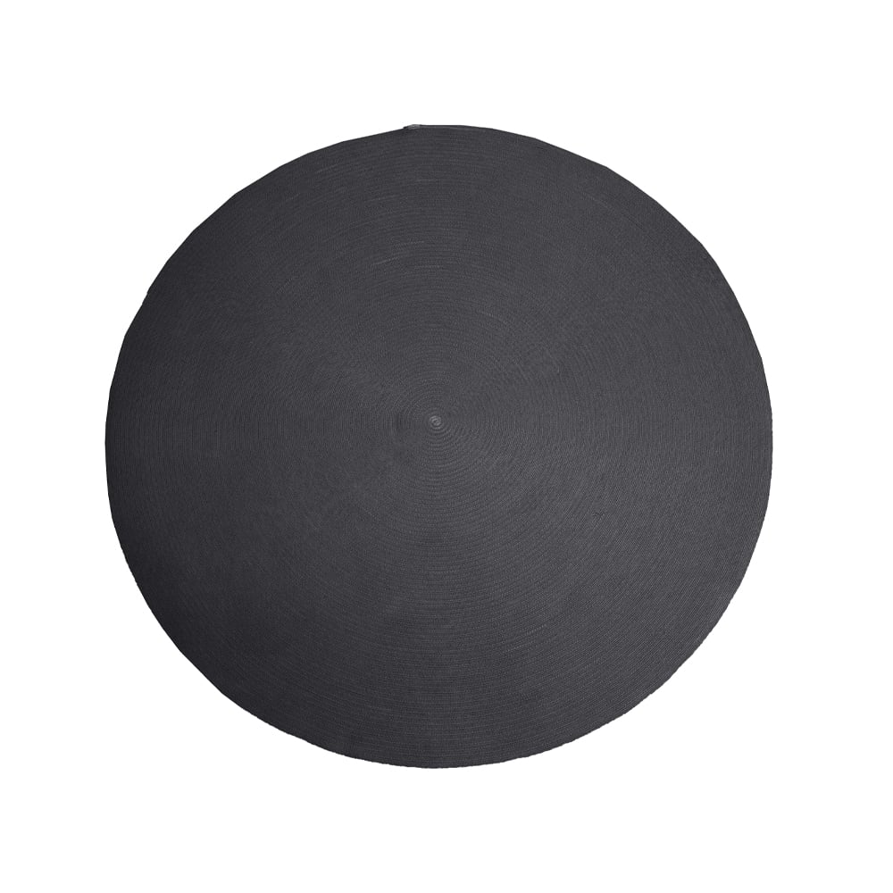 Cane-line Circle rug round Dark grey, Ø200cm