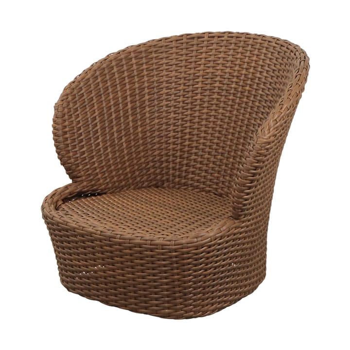 Coast lounge chair swivel - Umber brown (Flat Weave) - Cane-line