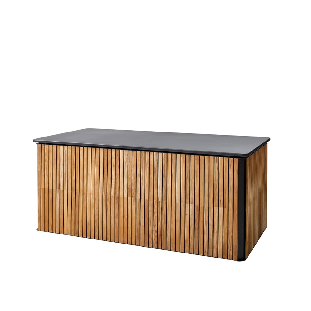 Cane-line Combine cushion box Teak, lava grey, large