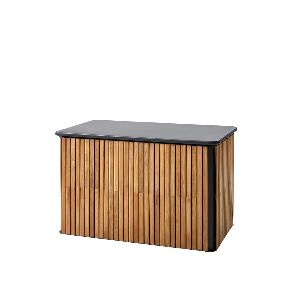 Cane-line Combine cushion box Teak, lava grey, small