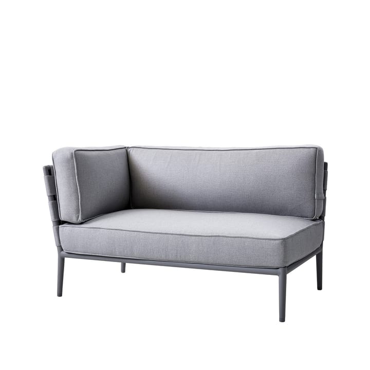 Conic modular sofa - Cane-Line airtouch light grey-right-incl. cushions - Cane-line