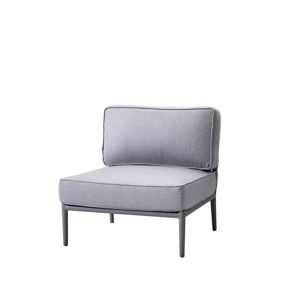 Cane-line Conic modular sofa Cane-Line airtouch light grey-single-incl. cushions