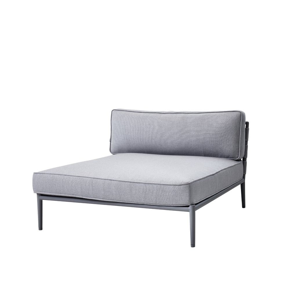 Cane-line Conic modular sofa Light grey daybed incl. cushions