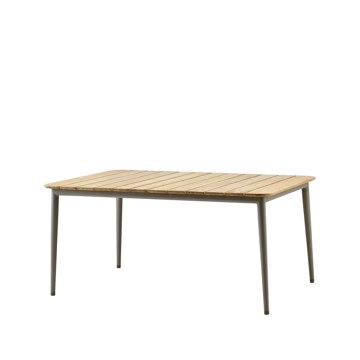 Cane-line Core dining table teak 160x100x74 cm Taupe tripod