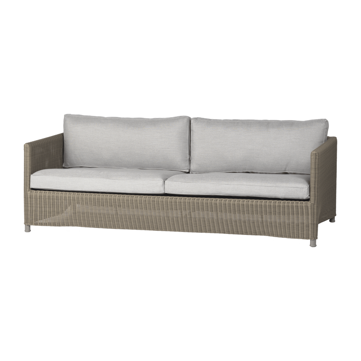 Cane-line Diamond 3 seater sofa Natural, caneline natté light grey