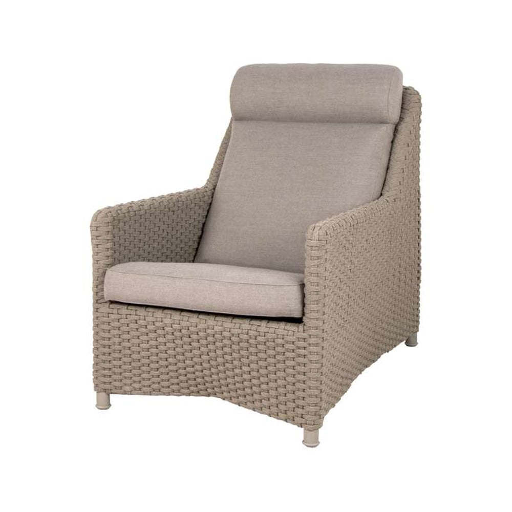 Cane-line Diamond highback armchair soft rope Cane-Line Natté taupe