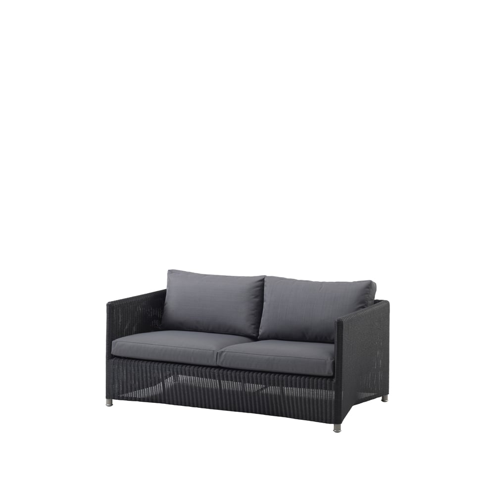 Cane-line Diamond sofa 2-seater weave Cane-Line Natté graphite