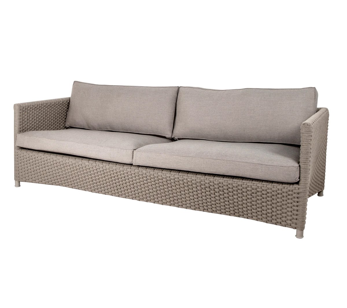 Cane-line Diamond sofa 3-seater soft rope Cane-Line Natté taupe