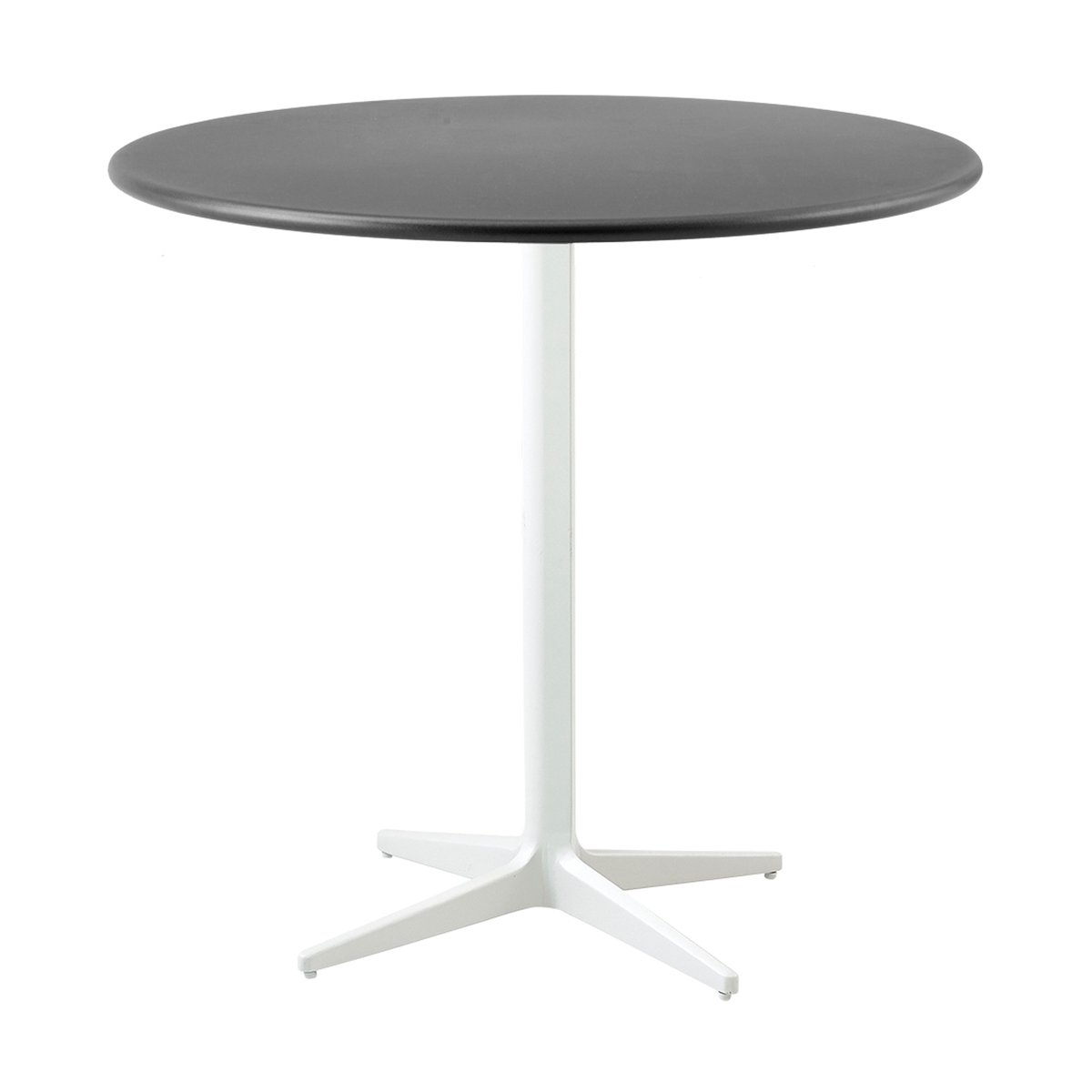 Cane-line Drop coffee table Ø80 cm Lava grey-white