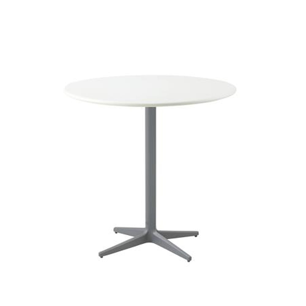 Cane-line Drop coffee table Ø80 cm White-light grey