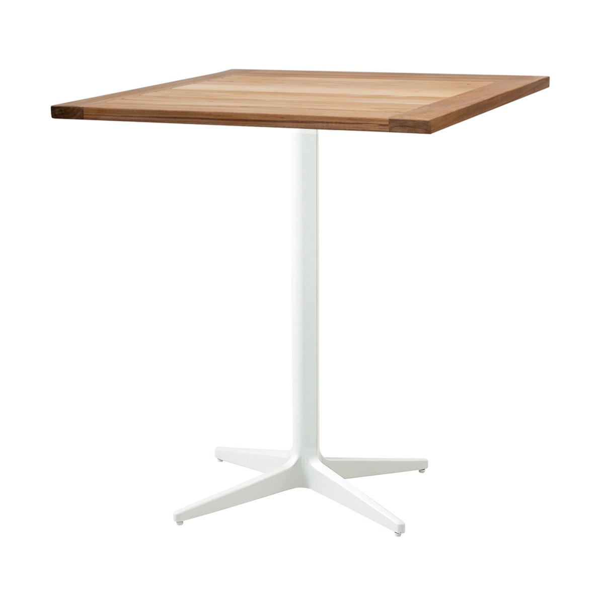 Cane-line Drop coffee table teak 72x72 cm White stand