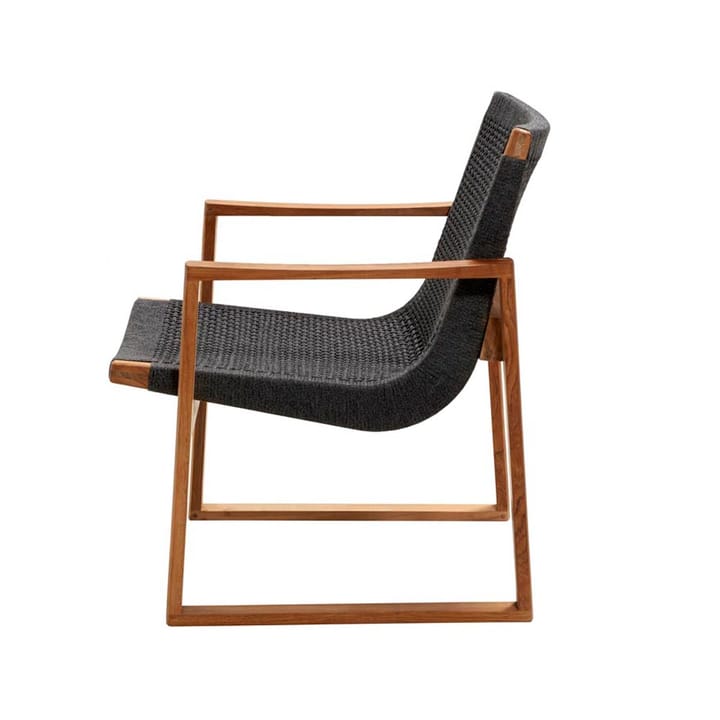 Endless lounge armchair, Dark grey, teak stand Cane-line