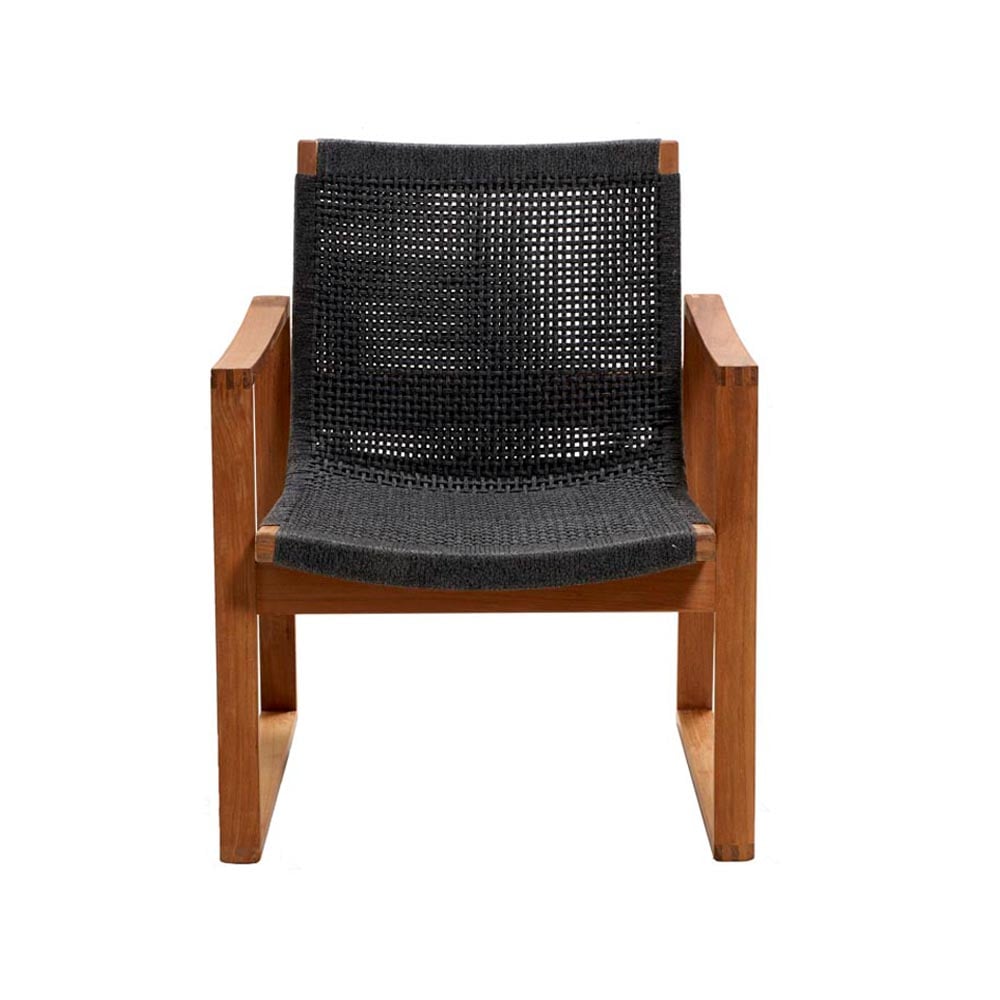 Cane-line Endless lounge armchair Dark grey, teak stand