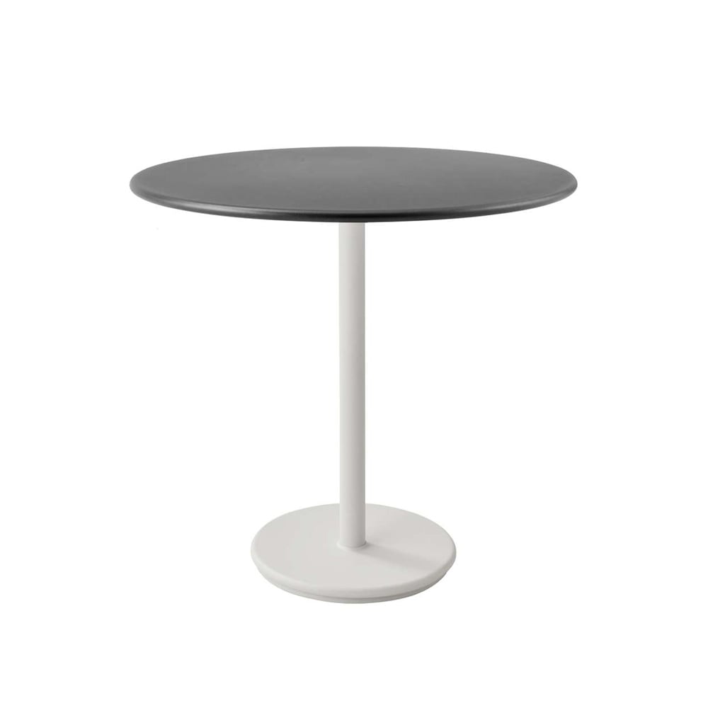 Cane-line Go coffee table Ø80 cm Lava grey-white