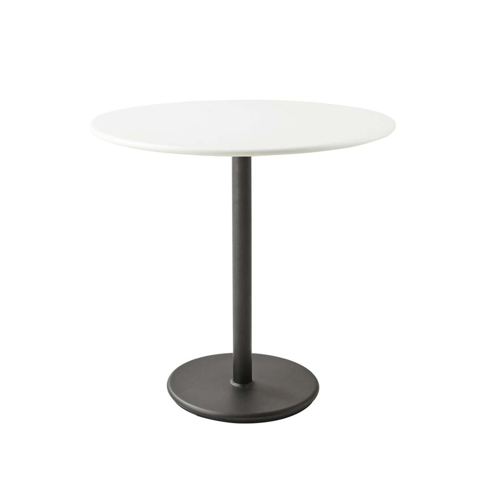 Cane-line Go coffee table Ø80 cm White-lava grey