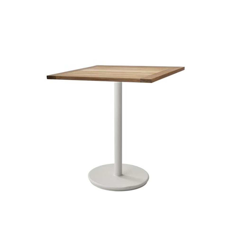 Cane-line Go coffee table teak 72x72 cm White stand