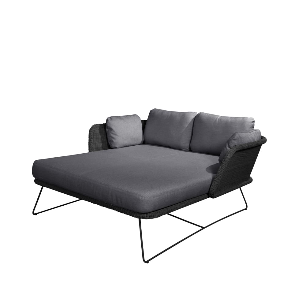 Cane-line Horizon daybed Cane-Line Natté grey, black frame