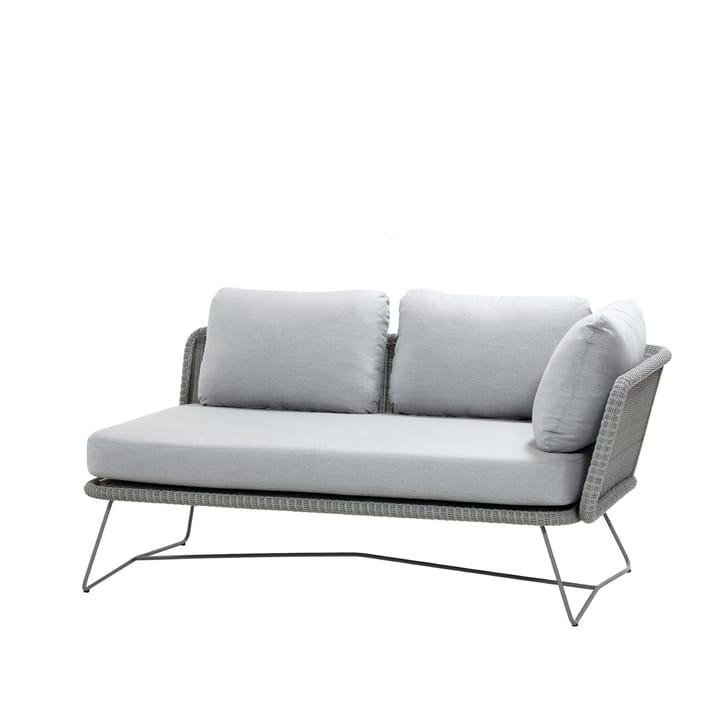 Horizon modular sofa - Cane-Line Natté light grey, left - Cane-line