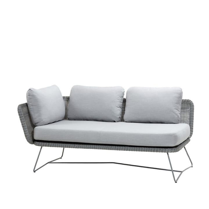 Horizon modular sofa - Cane-Line Natté light grey, right - Cane-line