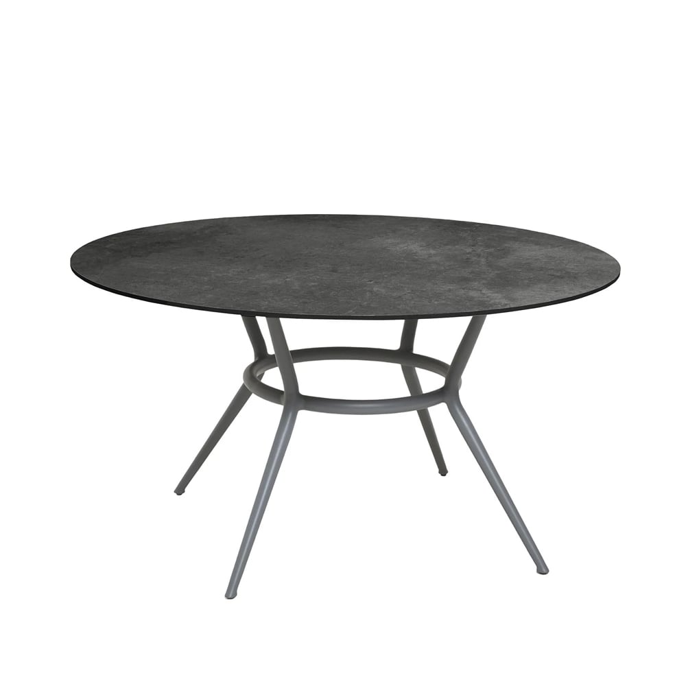 Cane-line Joy dining table round Dark grey-light grey Ø144 cm