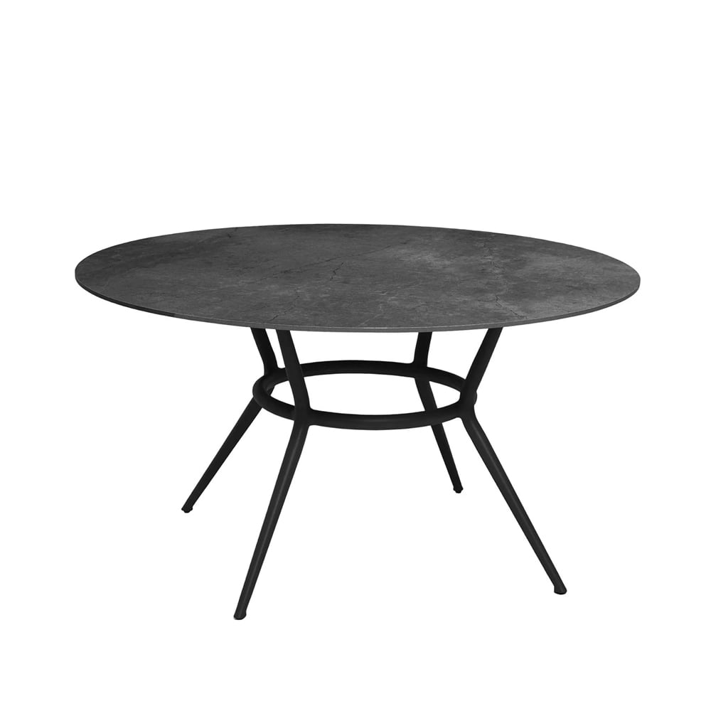 Cane-line Joy dining table round Fossil black-lava grey Ø144 cm