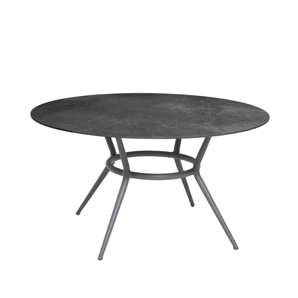 Cane-line Joy dining table round Fossil black-light grey Ø144 cm