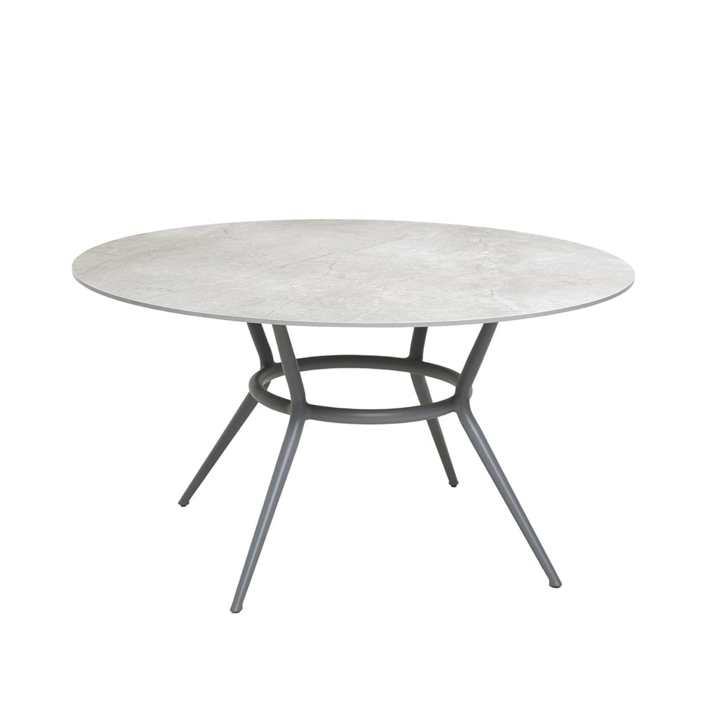 Cane-line Joy dining table round Fossil grey-light grey Ø144 cm