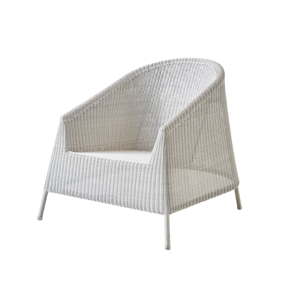 Cane-line Kingston lounge armchair White grey