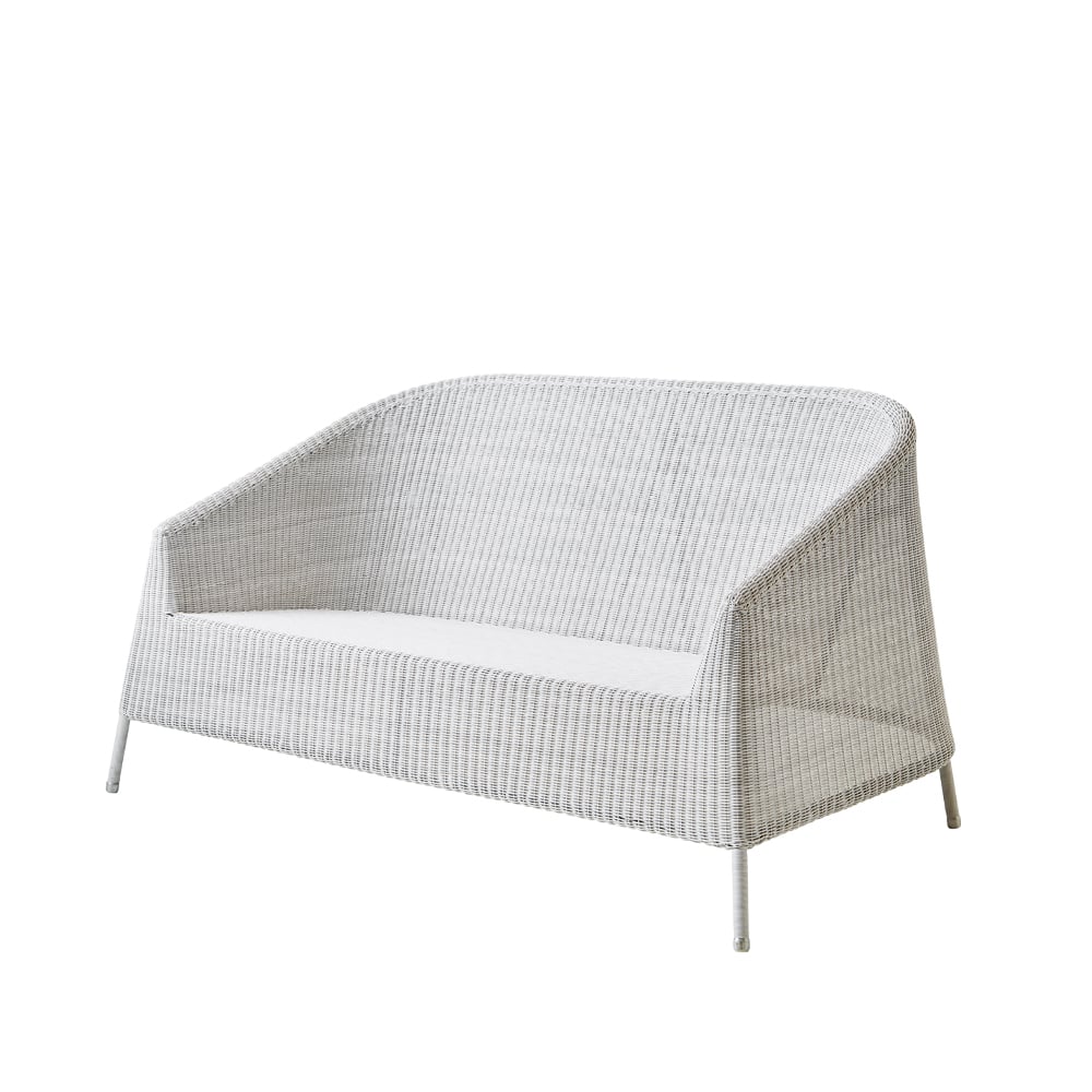 Cane-line Kingston lounge sofa 2-seater White grey