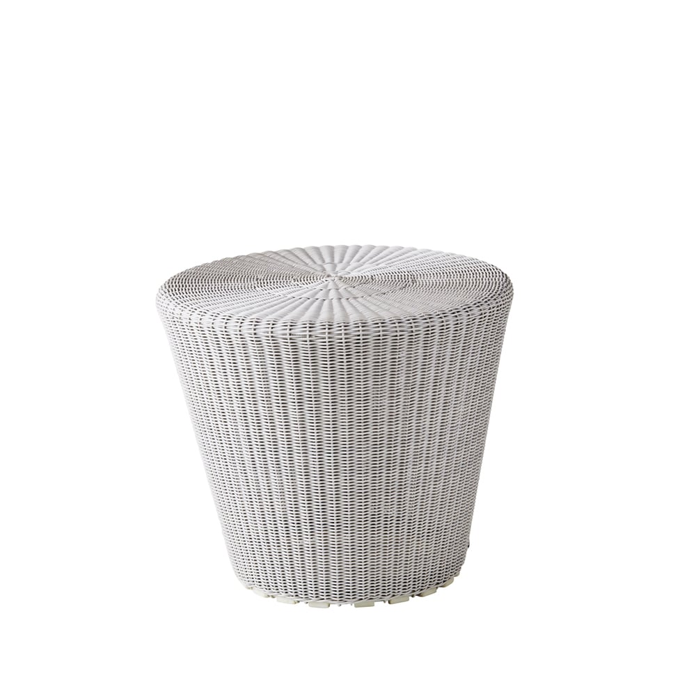 Cane-line Kingston table/footstool Ø46 cm White grey