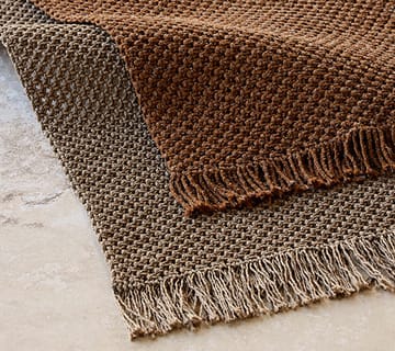 Knit rug 170x240 cm - Umber brown (Soft Rope) - Cane-line